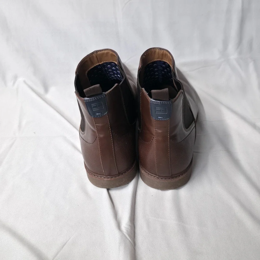 Tommy Hilfiger Men's Brown Risten Chelsea Boots Size 12